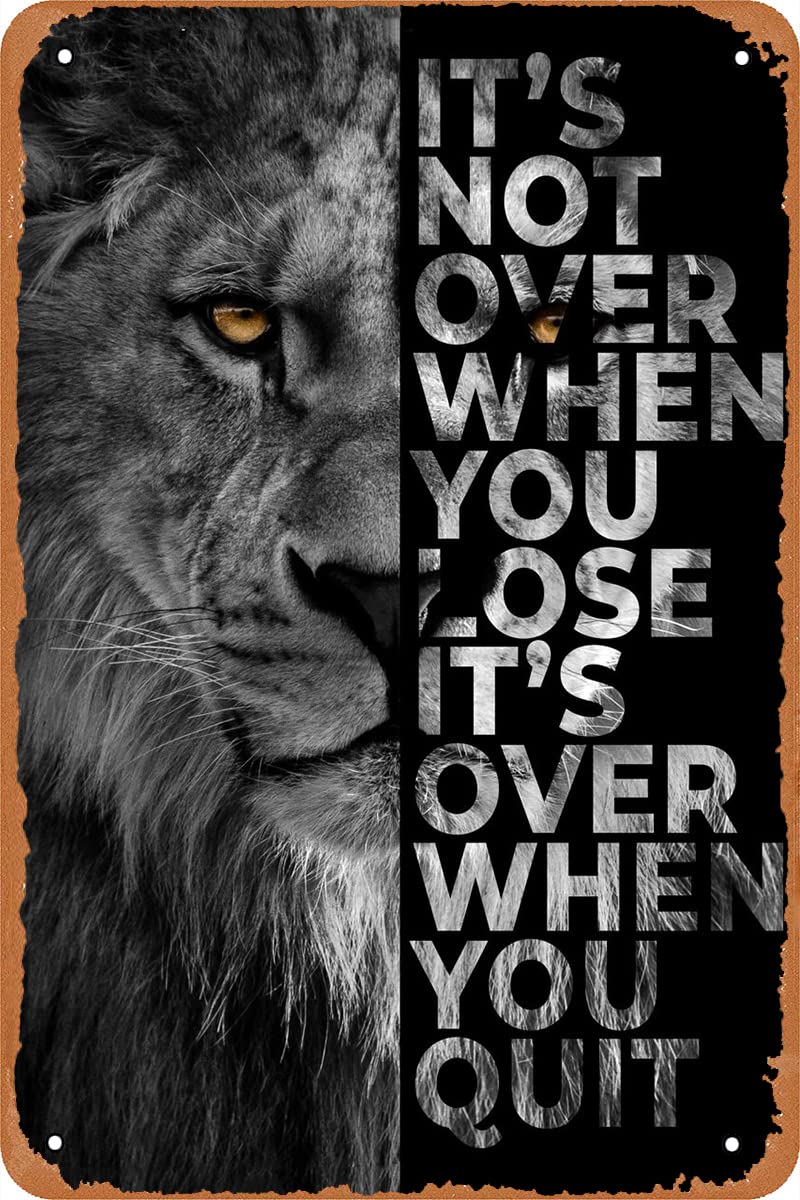 Vintage Collectible Plates - Never Give Up Poster ispiratore con