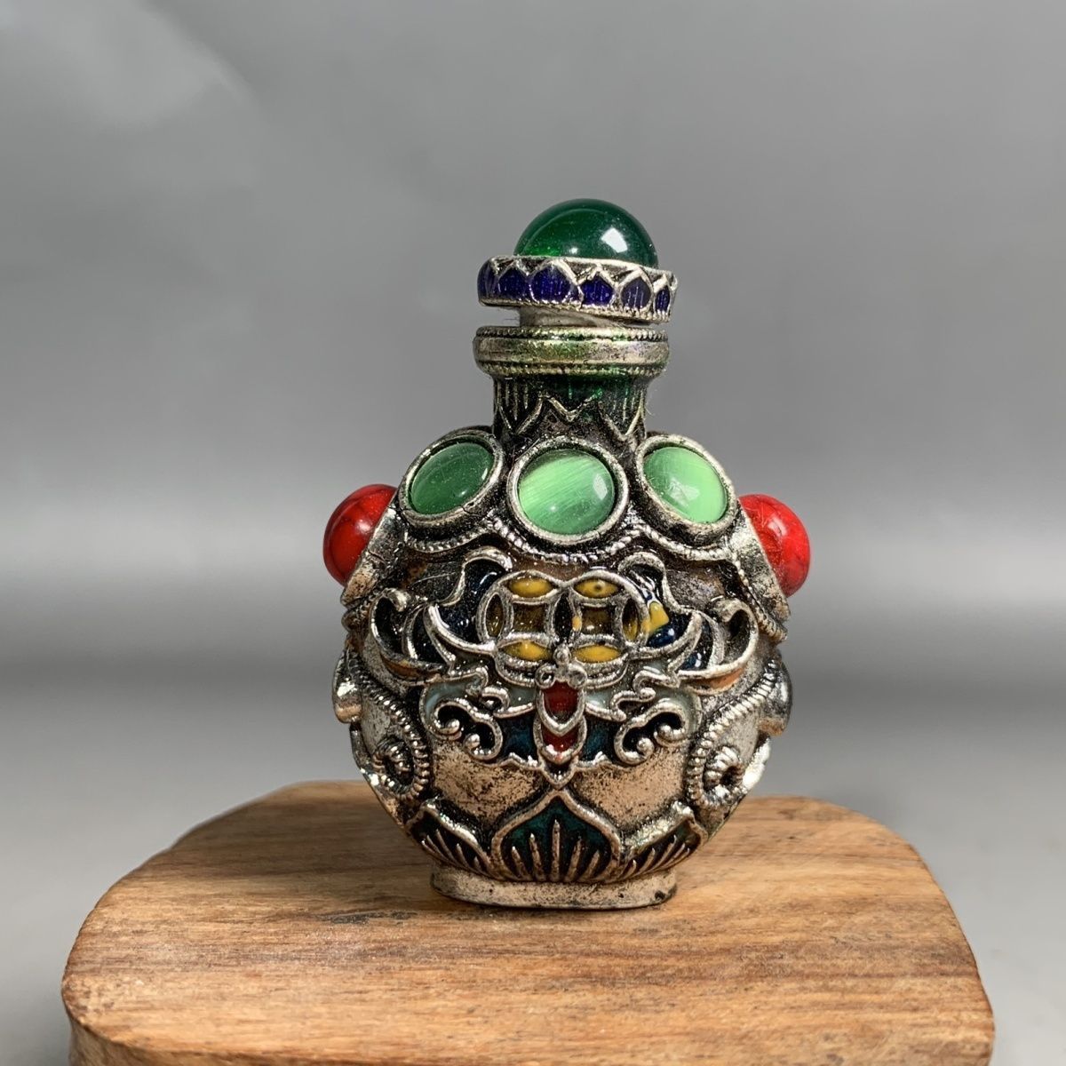 Vintage Collectible Bottles - Boccetta per Snuff in Bronzo Cloisonné