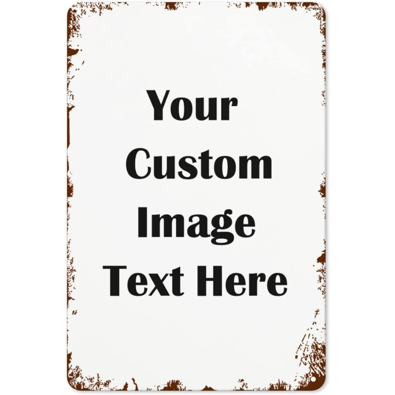 Vintage Collectible Plates - Targa in metallo personalizzata, 1 pezzo,