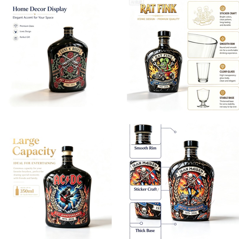 Decanter per whisky con motivo - Vintage Collectible Bottles recensione e prezzo